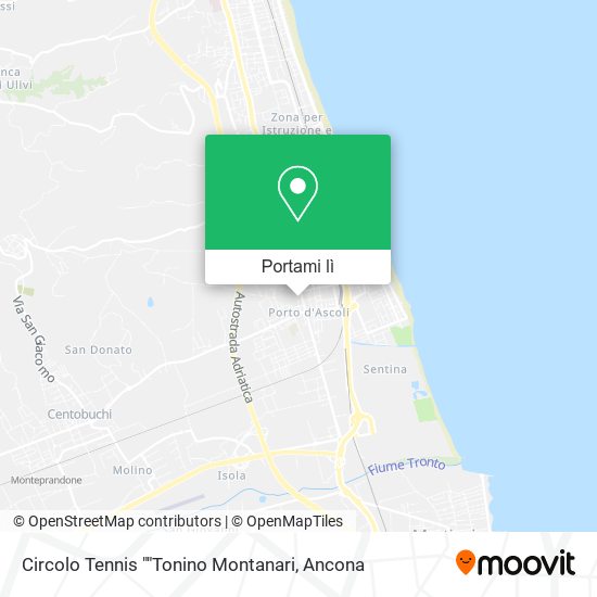 Mappa Circolo Tennis ""Tonino Montanari