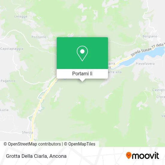 Mappa Grotta Della Ciarla