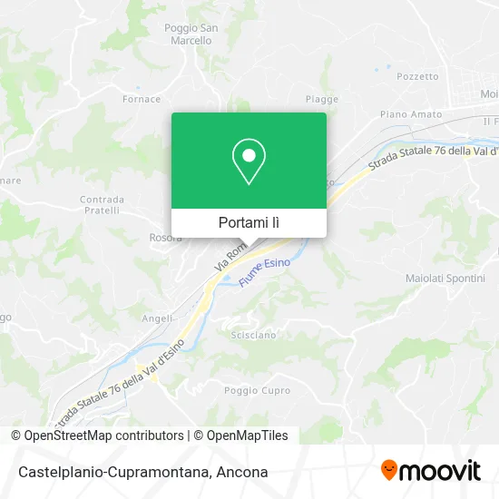 Mappa Castelplanio-Cupramontana