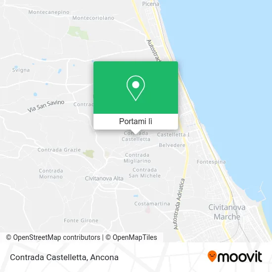 Mappa Contrada Castelletta