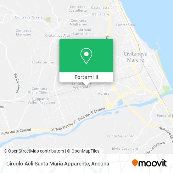 Mappa Circolo Acli Santa Maria Apparente