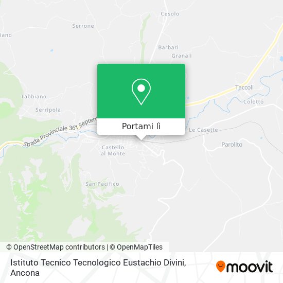 Mappa Istituto Tecnico Tecnologico Eustachio Divini