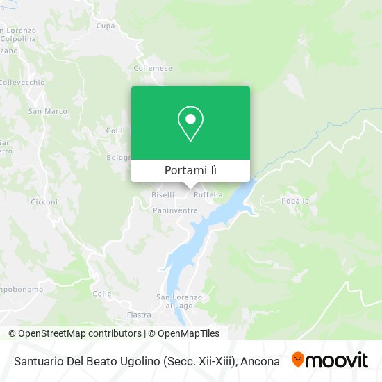 Mappa Santuario Del Beato Ugolino (Secc. Xii-Xiii)