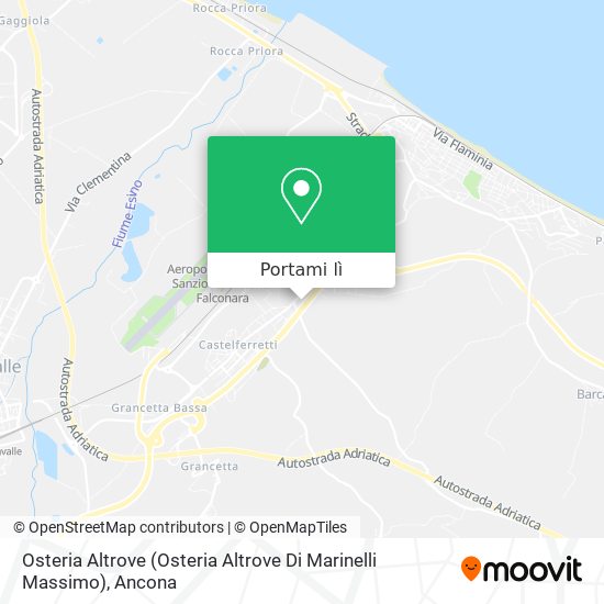 Mappa Osteria Altrove (Osteria Altrove Di Marinelli Massimo)