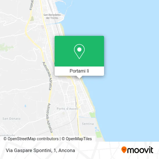 Mappa Via Gaspare Spontini, 1