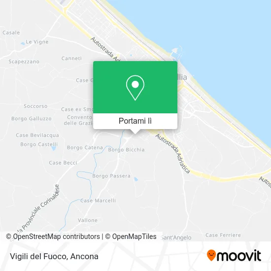 Mappa Vigili del Fuoco