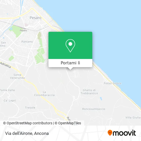 Mappa Via dell'Airone