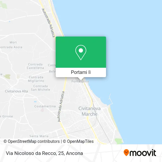 Mappa Via Nicoloso da Recco, 25