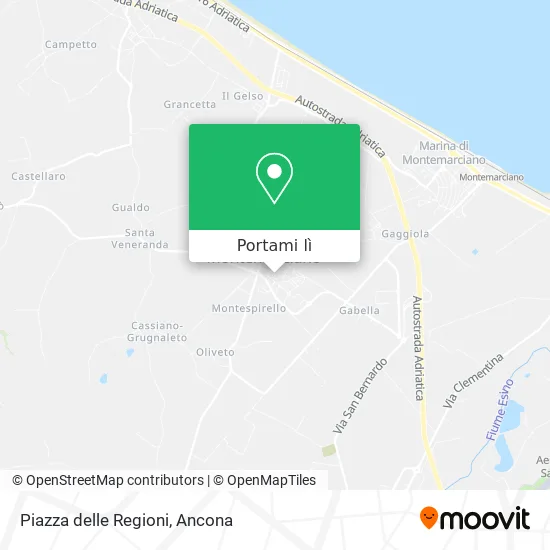 Mappa Piazza delle Regioni