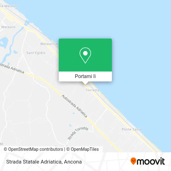 Mappa Strada Statale Adriatica