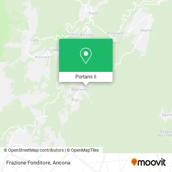 Mappa Frazione Fonditore