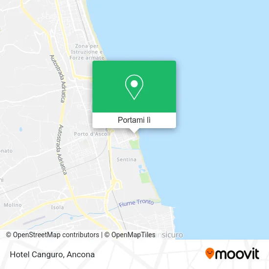 Mappa Hotel Canguro