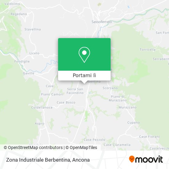 Mappa Zona Industriale Berbentina