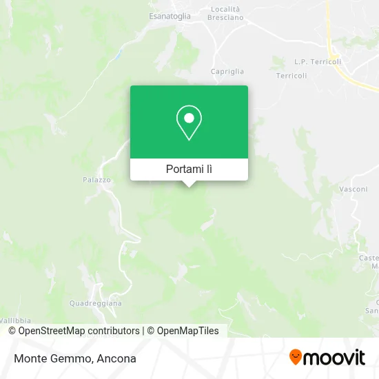 Mappa Monte Gemmo