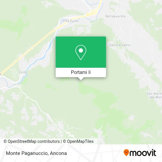 Mappa Monte Paganuccio