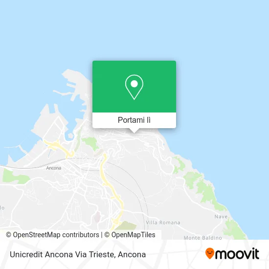 Mappa Unicredit Ancona Via Trieste