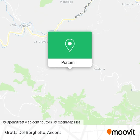 Mappa Grotta Del Borghetto