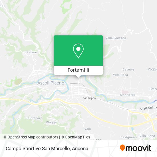 Mappa Campo Sportivo San Marcello