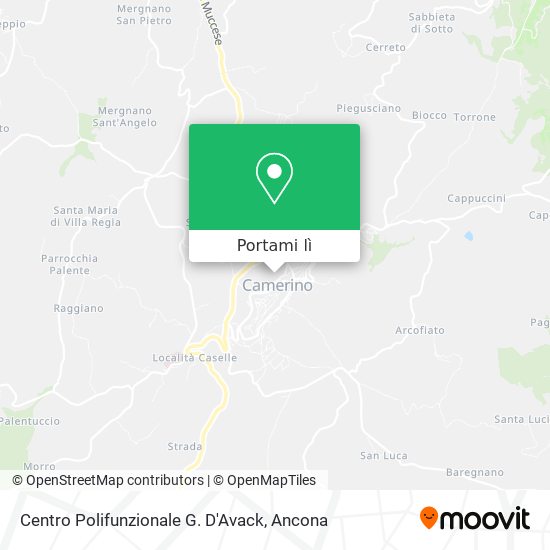 Mappa Centro Polifunzionale G. D'Avack