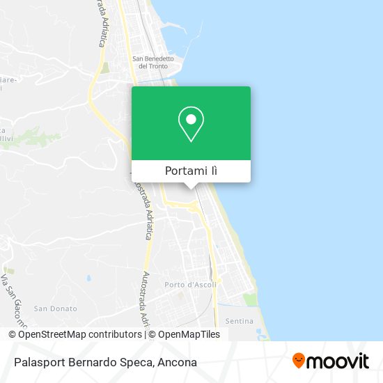 Mappa Palasport Bernardo Speca