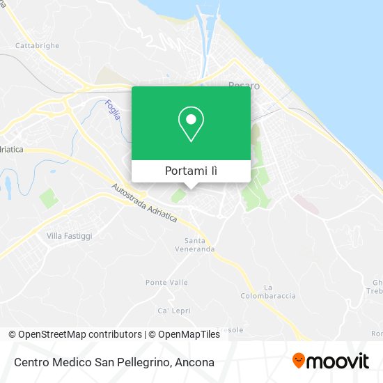 Mappa Centro Medico San Pellegrino
