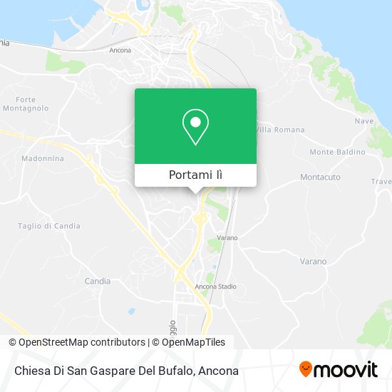 Mappa Chiesa Di San Gaspare Del Bufalo
