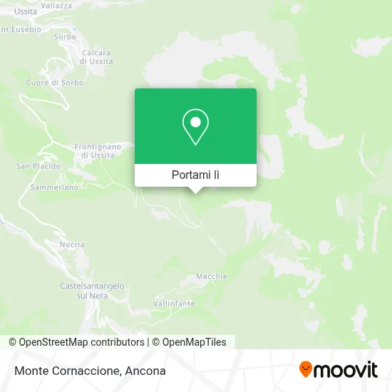 Mappa Monte Cornaccione
