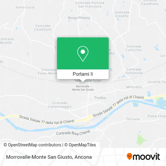 Mappa Morrovalle-Monte San Giusto