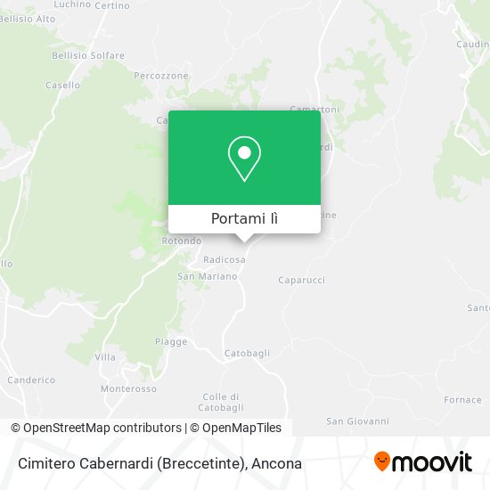 Mappa Cimitero Cabernardi (Breccetinte)
