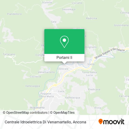 Mappa Centrale Idroelettrica Di Venamartello