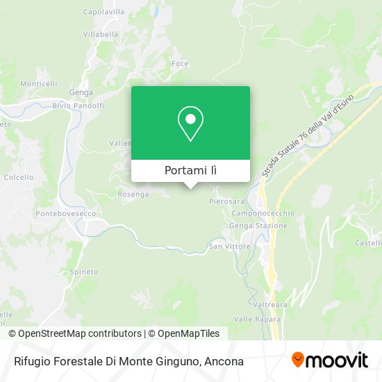 Mappa Rifugio Forestale Di Monte Ginguno