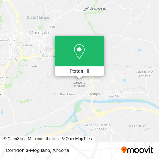 Mappa Corridonia-Mogliano