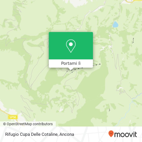 Mappa Rifugio Cupa Delle Cotaline