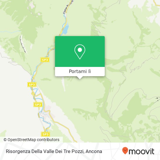 Mappa Risorgenza Della Valle Dei Tre Pozzi