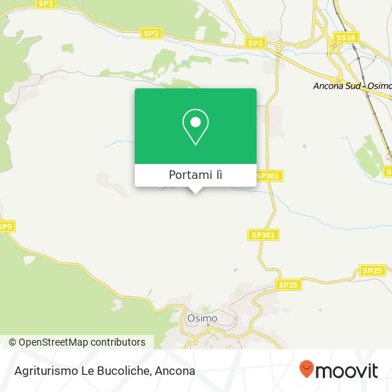 Mappa Agriturismo Le Bucoliche
