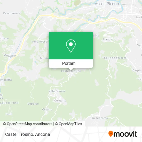 Mappa Castel Trosino