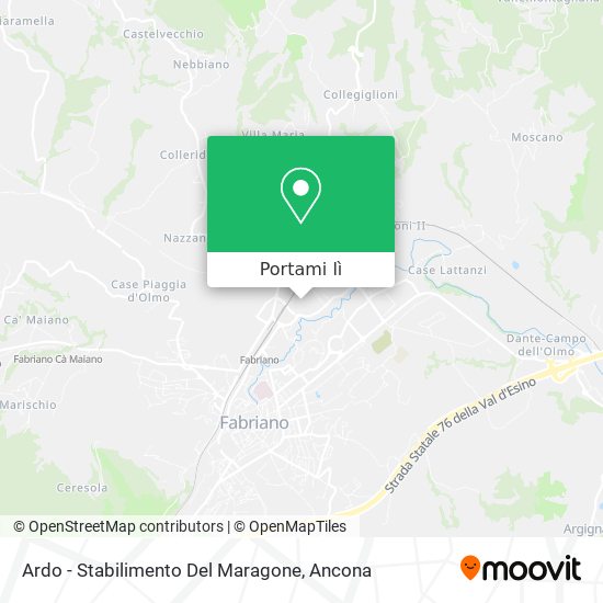 Mappa Ardo - Stabilimento Del Maragone