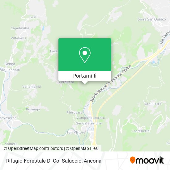 Mappa Rifugio Forestale Di Col Saluccio