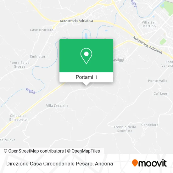 Mappa Direzione Casa Circondariale Pesaro