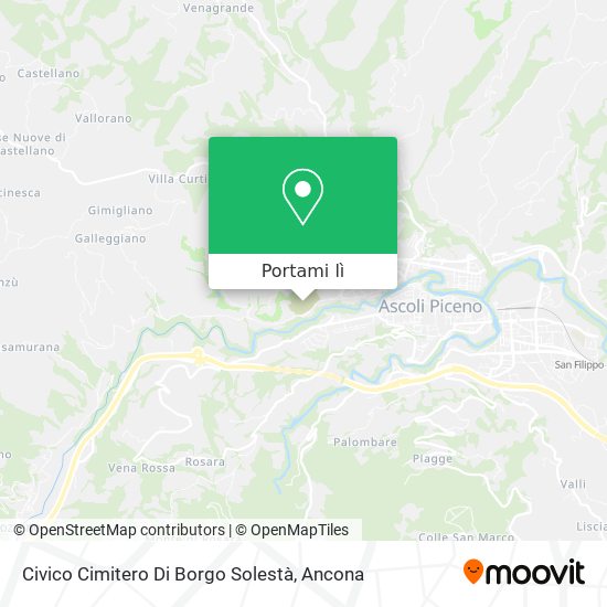 Mappa Civico Cimitero Di Borgo Solestà