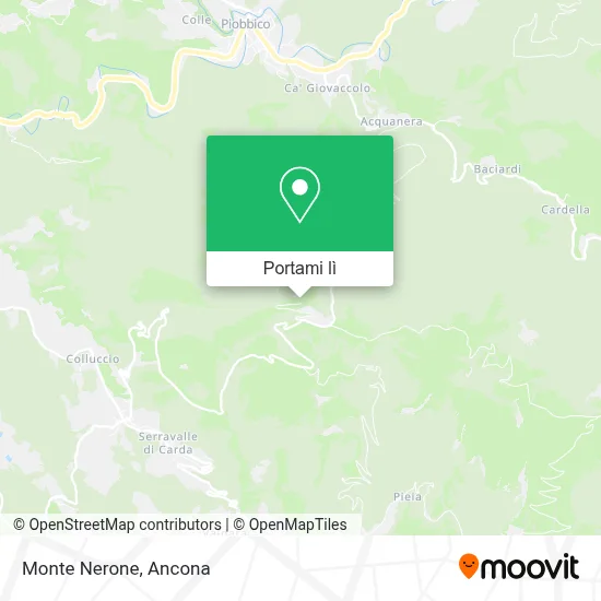 Mappa Monte Nerone