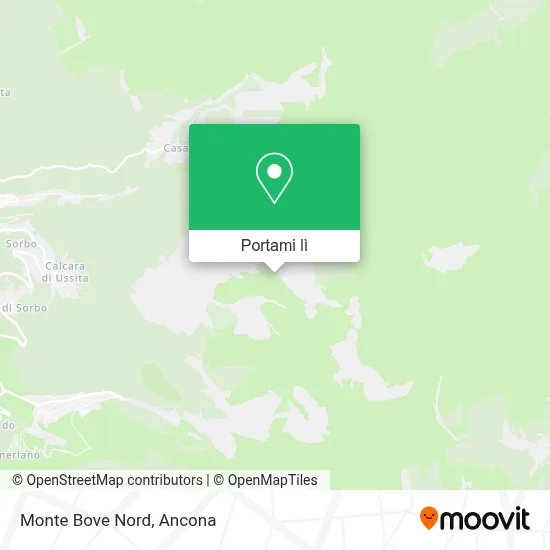 Mappa Monte Bove Nord