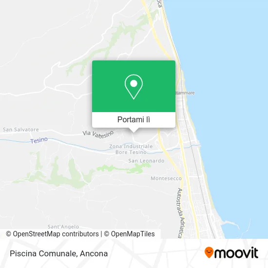 Mappa Piscina Comunale