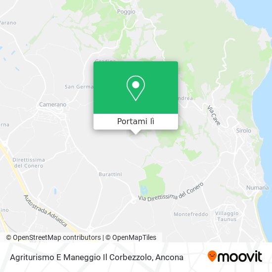 Mappa Agriturismo E Maneggio Il Corbezzolo