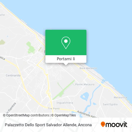 Mappa Palazzetto Dello Sport Salvador Allende