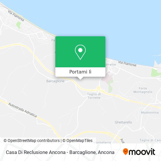 Mappa Casa Di Reclusione Ancona - Barcaglione