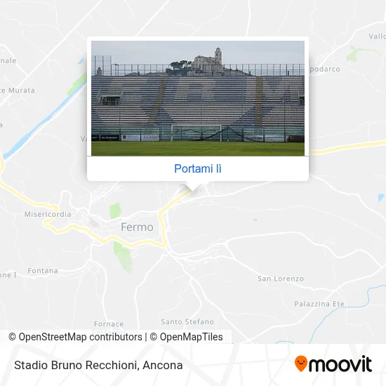 Mappa Stadio Bruno Recchioni