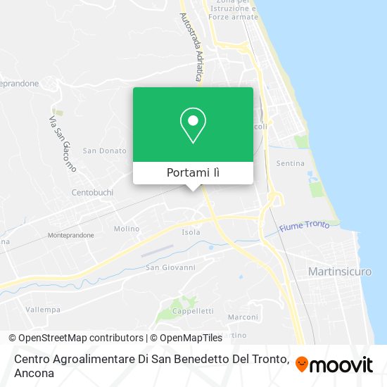 Mappa Centro Agroalimentare Di San Benedetto Del Tronto