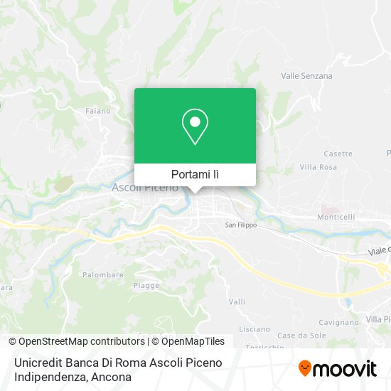 Mappa Unicredit Banca Di Roma Ascoli Piceno Indipendenza