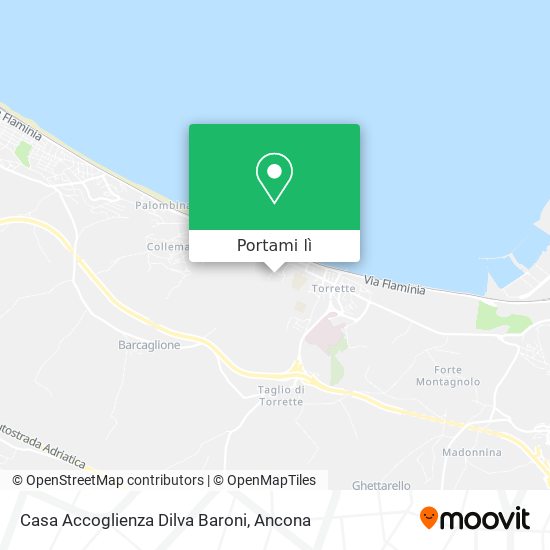 Mappa Casa Accoglienza Dilva Baroni